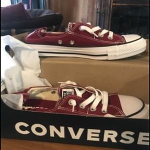 Maroon Slip on Converse